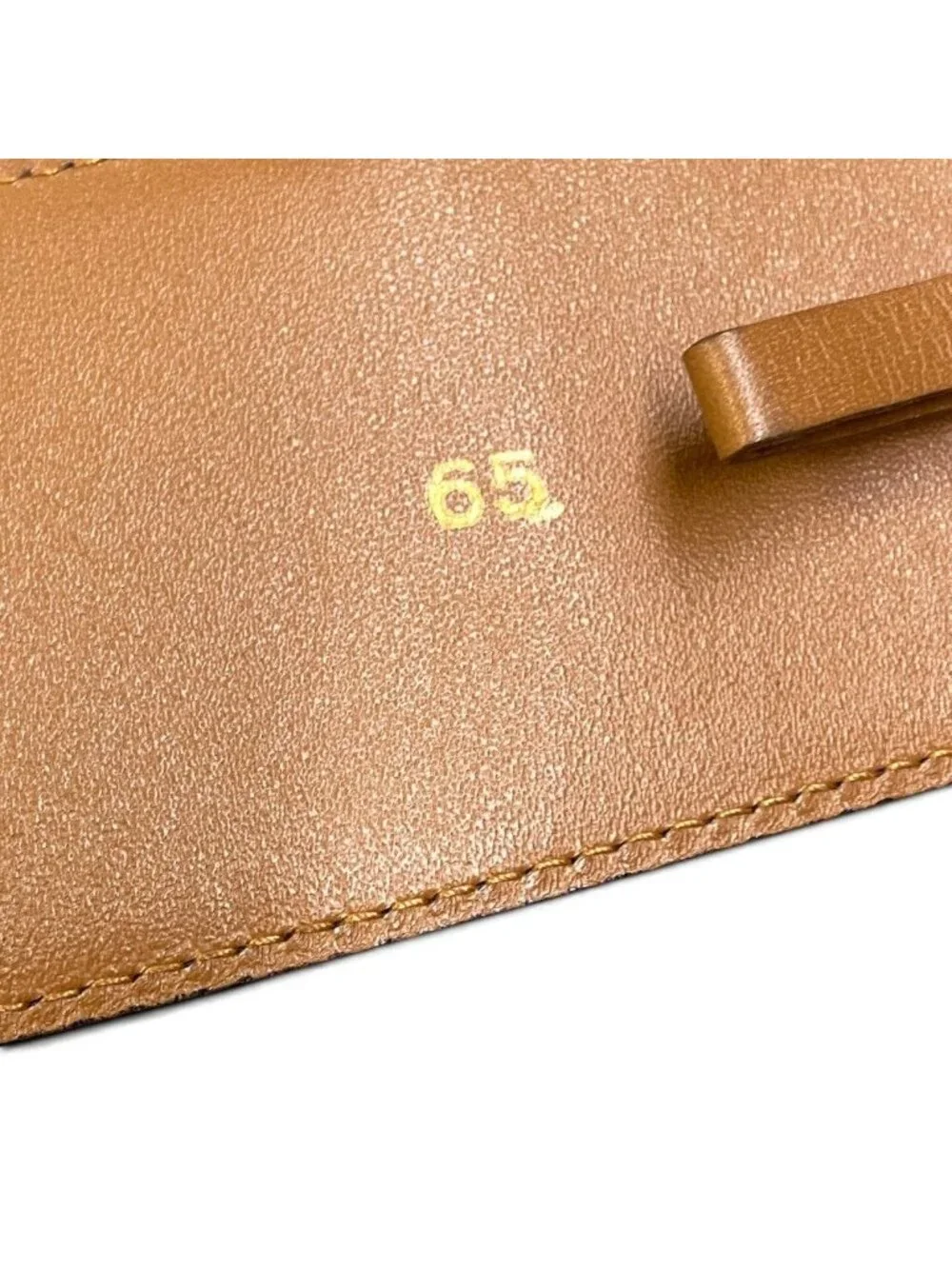 Celine Circle Logo Suede Leather Belt Vintage